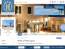 Tablet Screenshot of hotelsangiuseppe.com